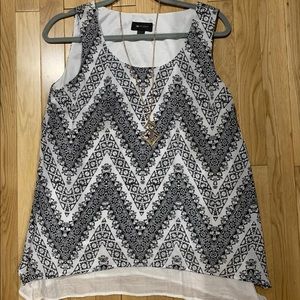 NWOT AB Studio sleeveless shirt